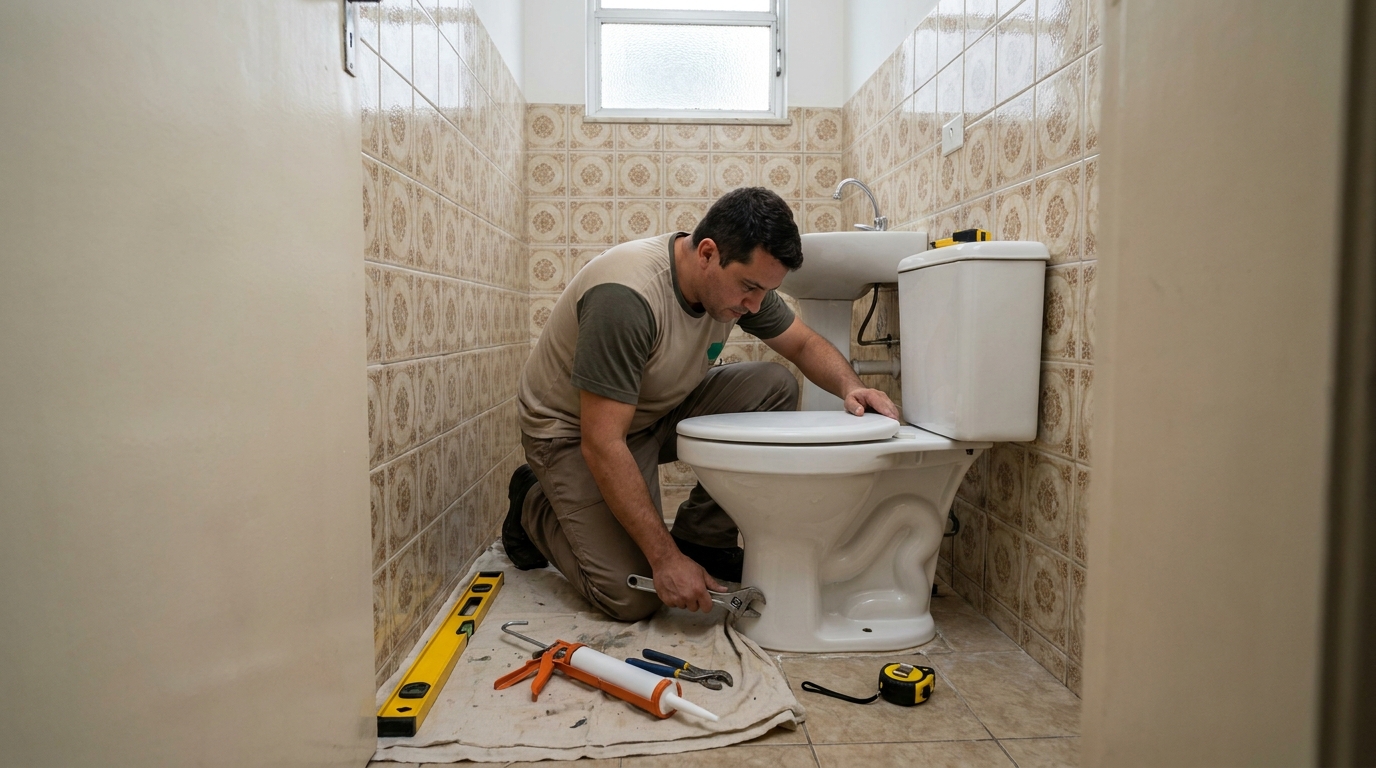 Instalação de vaso sanitário em Campina Grande‑PB