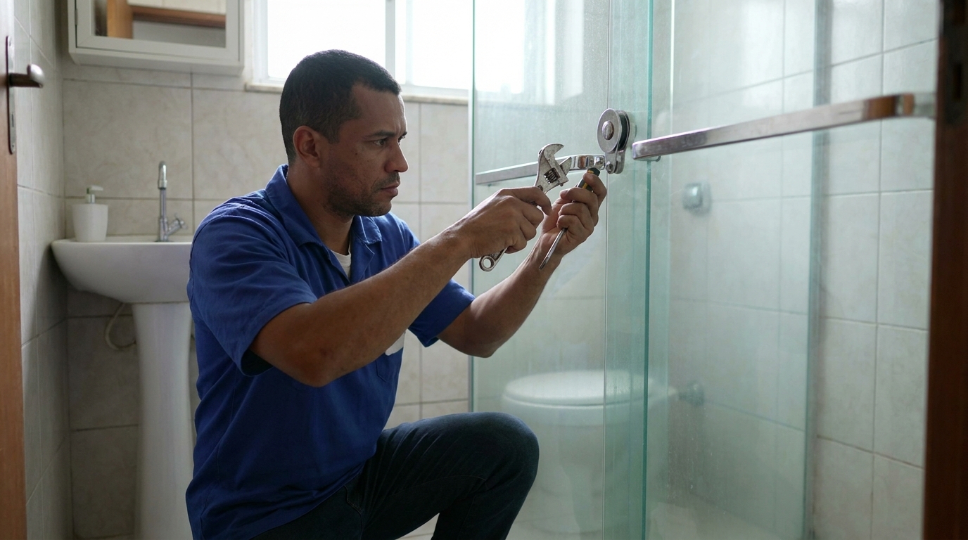 Manutenção e reparo de box de vidro perto de mim em Campina Grande‑PB